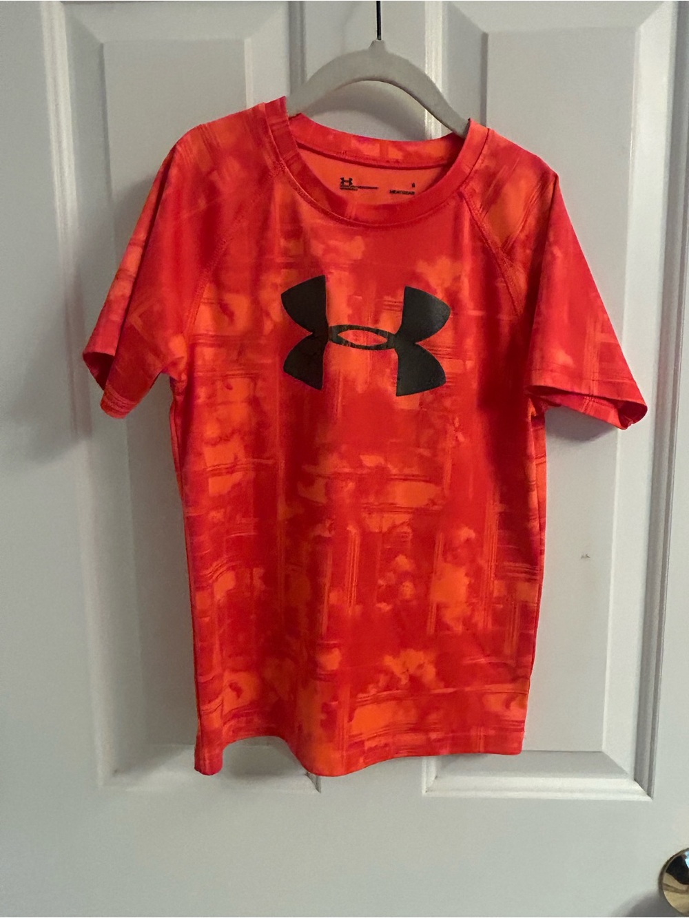 Boys Under Armour Bright Orange Short Sleeve Graphic Tee